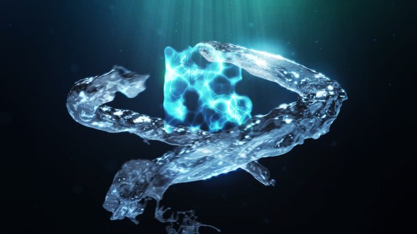 Videohive Liquid Trails | Water Reveal Logo Stings template preview