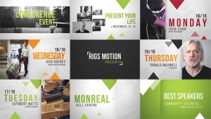 Event Promo Video Displays template preview