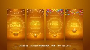 Videohive Diwali Instagram Stories 54873932 Openers template preview