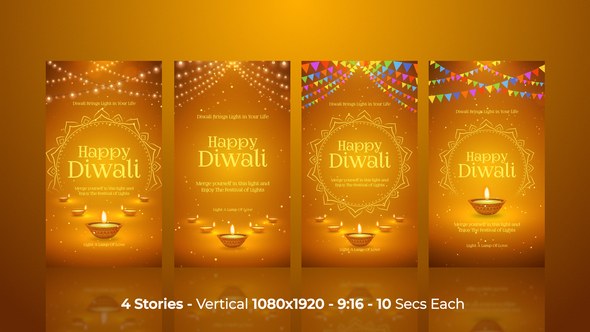 Videohive Diwali Instagram Stories 54873932 Openers template preview