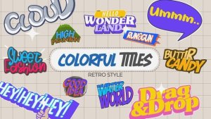Videohive Colorful Titles 44568944 Titles template preview