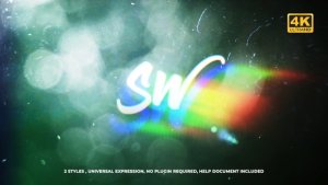 Videohive Flare Glitch Logo Logo Stings template preview