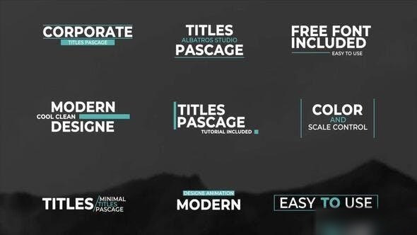 Videohive Clean Titles 1.0 | After Effects Titles template preview