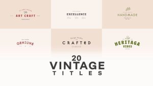 Videohive Vintage Title Titles template preview