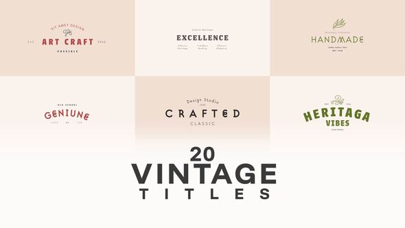 Videohive Vintage Title Titles template preview
