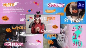 Videohive Halloween Kids Typography for After Effects Titles template preview