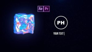 Videohive Holographic Clean Logo Reveal Logo Stings template preview