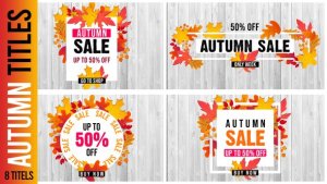 Videohive Autumn Titles Titles template preview
