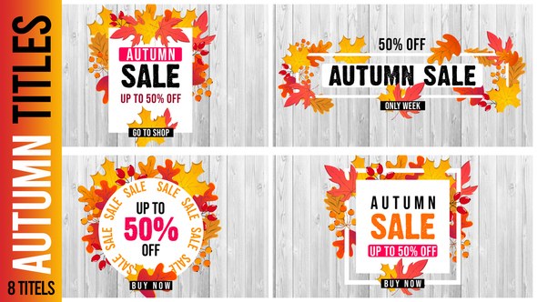 Videohive Autumn Titles Titles template preview