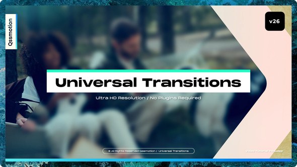 Videohive Universal Transitions Elements template preview