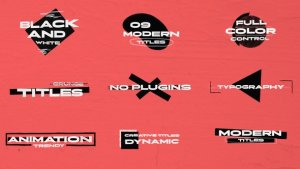 Videohive BAW Titles 4K 54671671 Titles template preview