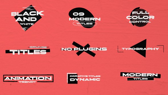 Videohive BAW Titles 4K 54671671 Titles template preview