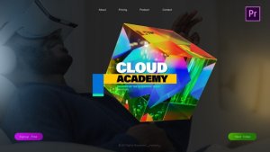 3D Cube Glass Colorful Computer Science Lower Thirds Premiere Pro template preview