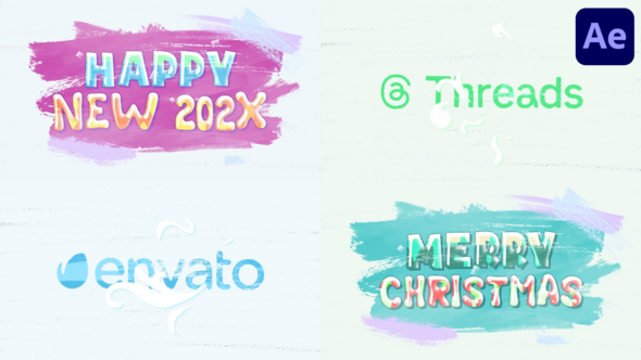 Videohive Happy New Year Logo for After Effects Logo Stings template preview