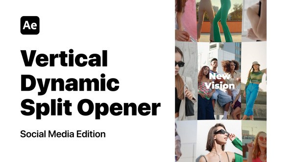 Videohive Vertical Dynamic Split Opener Openers template preview