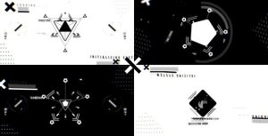 The X Logo Reveal Video Displays template preview