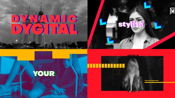 Videohive Dynamic Digital Intro Openers template preview