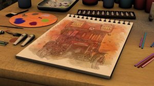 Videohive Sketchbook Slideshow Video Displays template preview