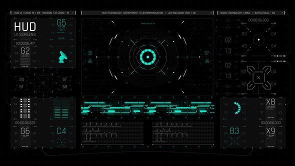 Videohive HUD UI Game Interface 06 Elements template preview