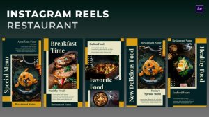 Videohive Restaurant Instagram Reels Product Promo template preview