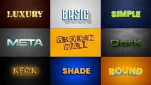 Videohive Text Effects 3D Titles template preview