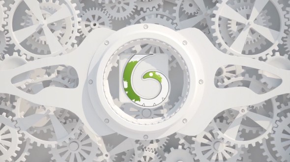 Videohive White Gears Logo Logo Stings template preview
