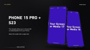 Videohive Phone 15 Pro | S23 App Promo Product Promo template preview