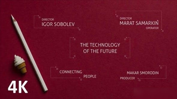 Videohive 20 Technology Titles 4K Titles template preview