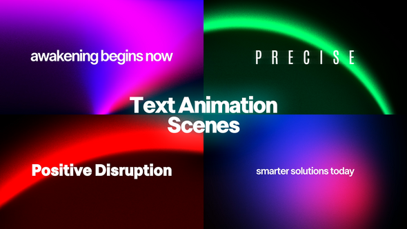 Videohive Text Animation Scenes 60878685 Titles template preview