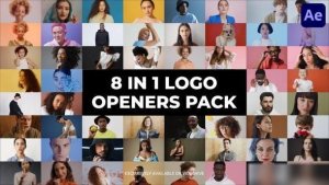 Videohive Multi Screen Mosaic Logo Openers Openers template preview