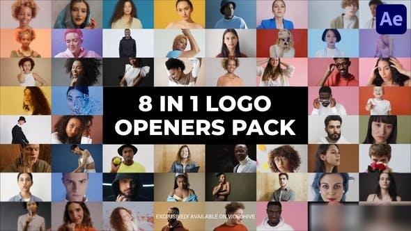 Videohive Multi Screen Mosaic Logo Openers Openers template preview