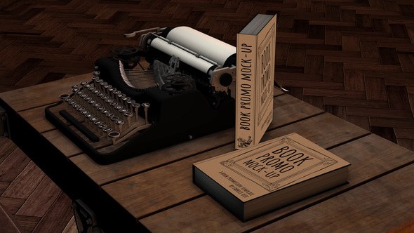 Videohive Book promotion in vintage and steampunk style Product Promo template preview