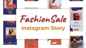 Videohive Fashion Sale Instagram Story Pack Video Displays template preview