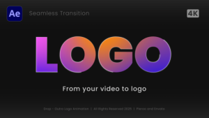 Videohive Drop - Outro Logo Logo Stings template preview