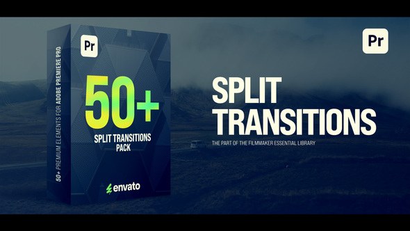 Split Transitions Premiere Pro template preview