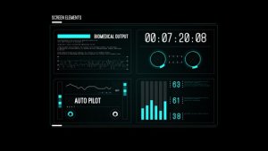 Videohive HUD Screen Bio Output Infographics template preview