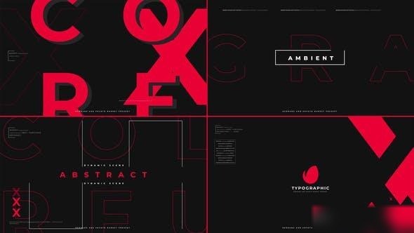 Videohive Typographic Logo Intro Openers template preview