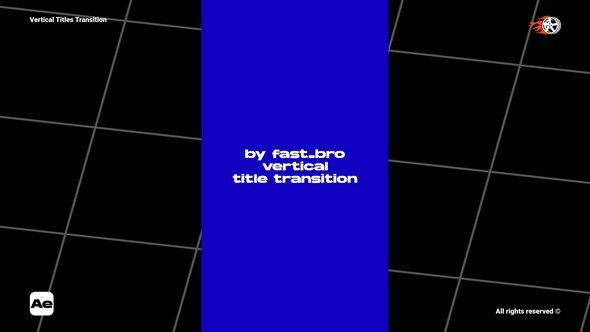 Videohive Vertical Titles Transition 56809747 Titles template preview