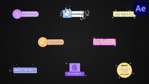 Videohive Social Media Liquid Plates for After Effects 53542644 Openers template preview