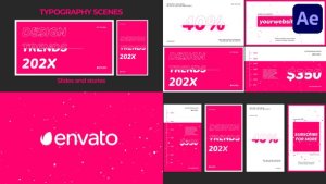 Videohive Dynamic Typography Scenes for After Effects Openers template preview