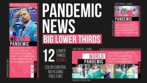 Videohive Pandemic News - Big Lower Thirds Broadcast-packages template preview