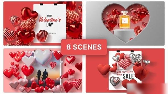 Videohive Valentine's Day Openers Openers template preview