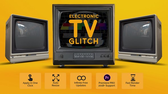Electronic Glitch Presets 2 for Premiere Pro Premiere Pro template preview