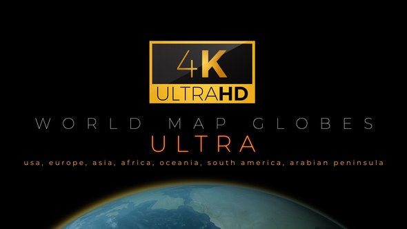 Videohive World Map Globes Ultra Infographics template preview