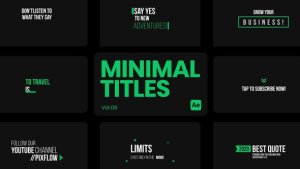 Videohive Minimal Titles 06 for After Effects Titles template preview