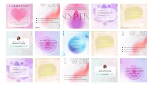 Videohive Affirmations phrases post instagram Elements template preview