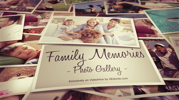 Videohive Photo Gallery - Family Memories Video Displays template preview