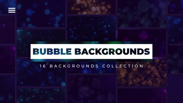 Videohive 16 Bubble Backgrounds Elements template preview