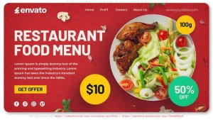 Videohive Restaurant Food Menu Promo 56085397 Openers template preview