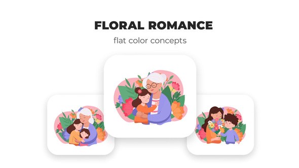 Videohive MotherвЂ™s love - Flat Design Elements template preview